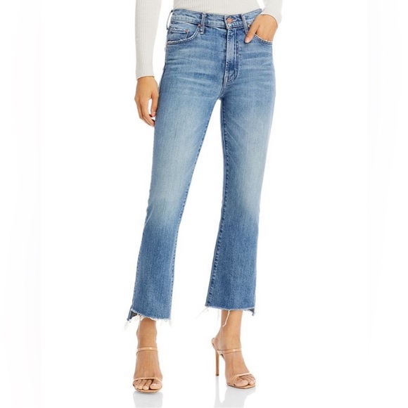 Mother Jeans The Insider Crop Step Fray in Scenic Route Size 26 - Picture 1 of 5
